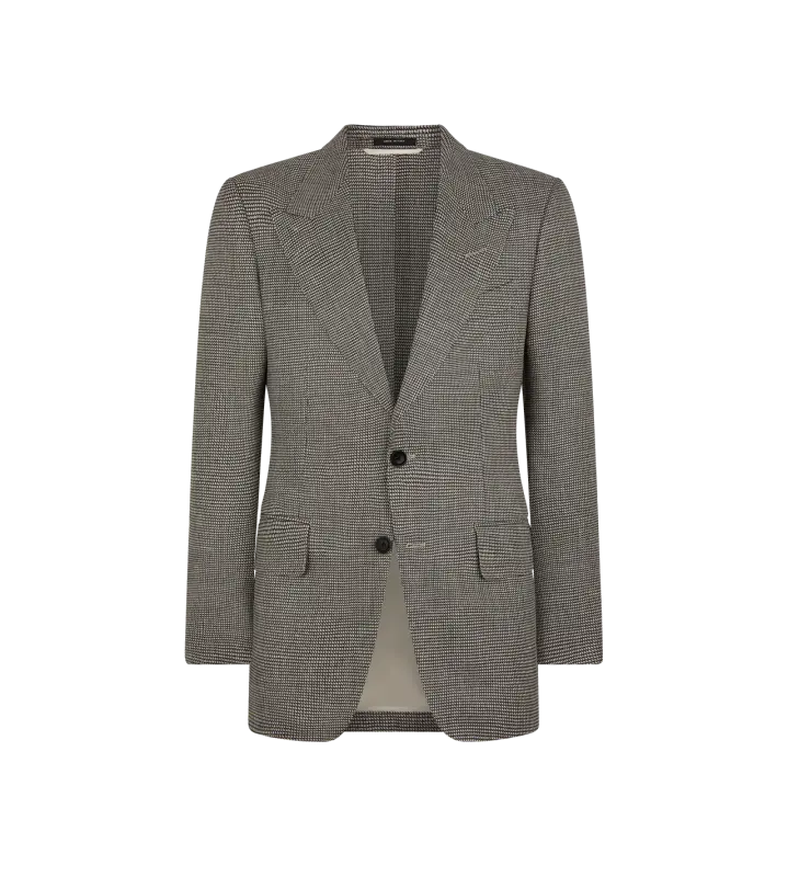 WOOL SILK LINEN SHELTON JACKET BEIGE MULTICOLOR online